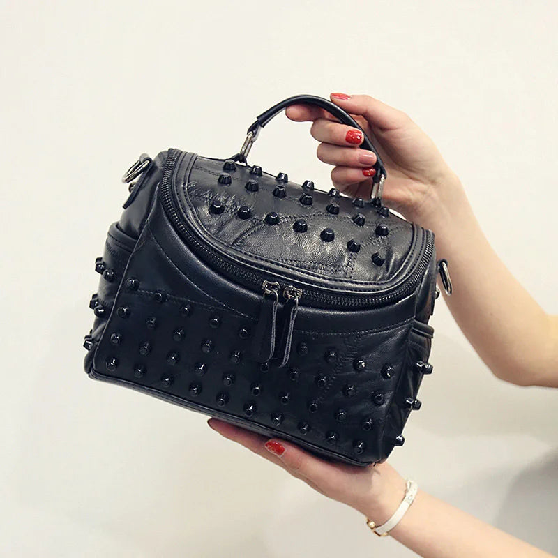 Luxury Women Genuine Leather Bag Sheepskin Messenger Bags Handbags Famous Brands Designer Female Handbag Shoulder Bag Sac