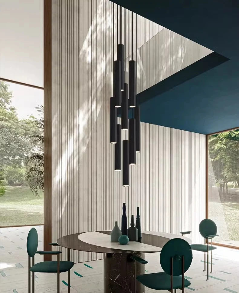 Modern home decor led lights pendant light lamps forstaircase Chandeliers for living room hanging light indoor lighting