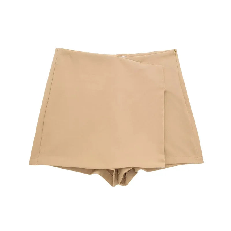 HXAO Shorts Women 2024 Black White Mini shorts Women's Shorts High waist Micro Casual Skirt Shorts Asymmetric Shorts Skirt Mujer