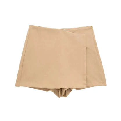 HXAO Shorts Women 2024 Black White Mini shorts Women's Shorts High waist Micro Casual Skirt Shorts Asymmetric Shorts Skirt Mujer