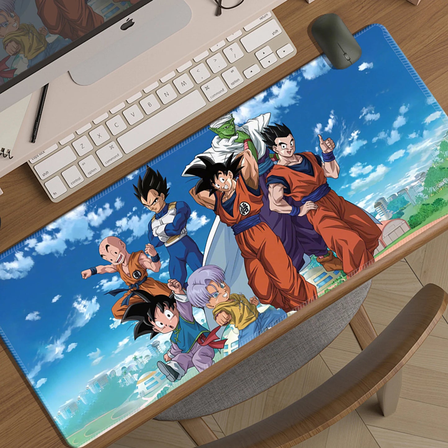 Cartoon Animation Seven Dragon Ball Mouse Pad Oversized Boy Two-dimensional E-sports Game Computer Keyboard Pad Student Desk Pad