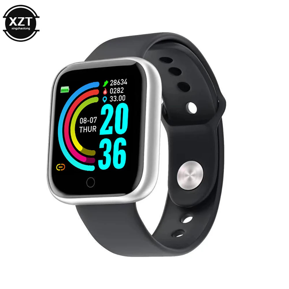 Y68 Color Screen Pedometers Sport Watches Bracelets D20 Heart Rate Blood Pressure Fitness Smart Wristband For Children Men Women