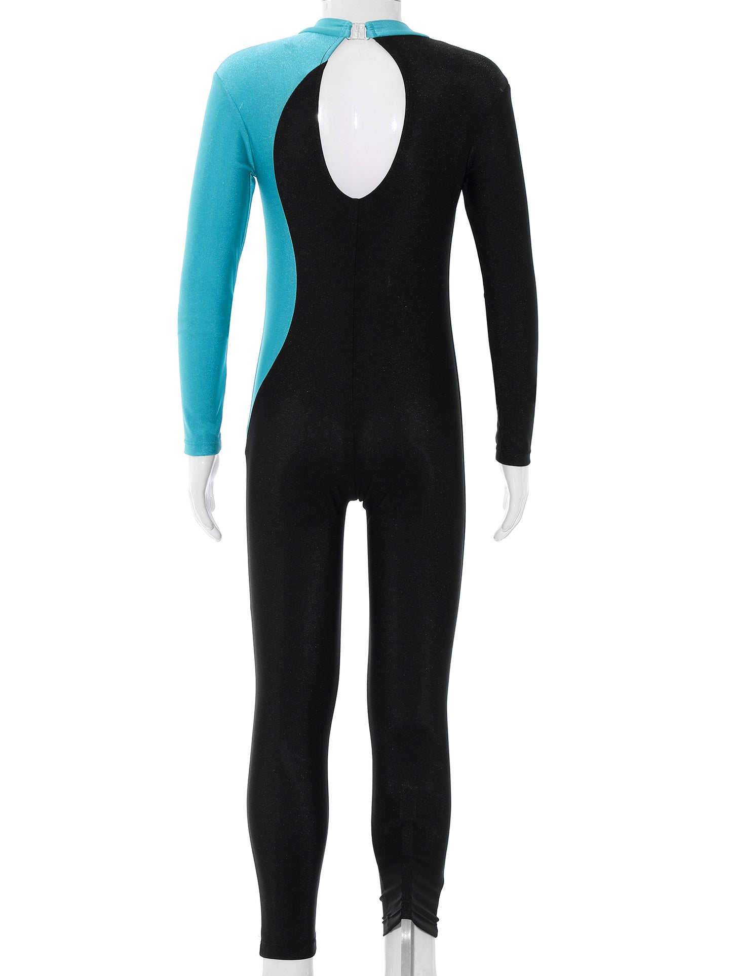 Kids Girls Long Sleeve Gymnastics Leotard Bodysuit Teens Gymnastics Jumpsuit for Girl Children Ballet Dance Costume Dancewear