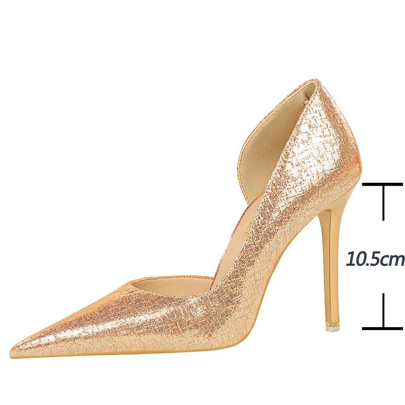 BIGTREE Shoes Sequin Cloth Women Pumps Fashion Wedding Shoes Luxury High Heels Women Shoes Stilettos Heels Sexy Party Shoes 2026