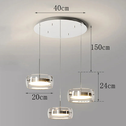 Modern Pendant Light Lamps, Home Decor Ring LED Lights for Living Room,Chandeliers for Dining Room Hanging Light Indoor Lighting