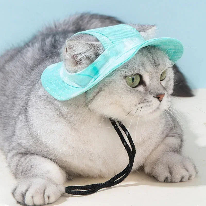 Pet Hat with Ear Holes Sunscreen Baseball Cap for Large Medium Small Dogs Cap Sun Hat for Cat Outdoor Hiking Hat Pet Products