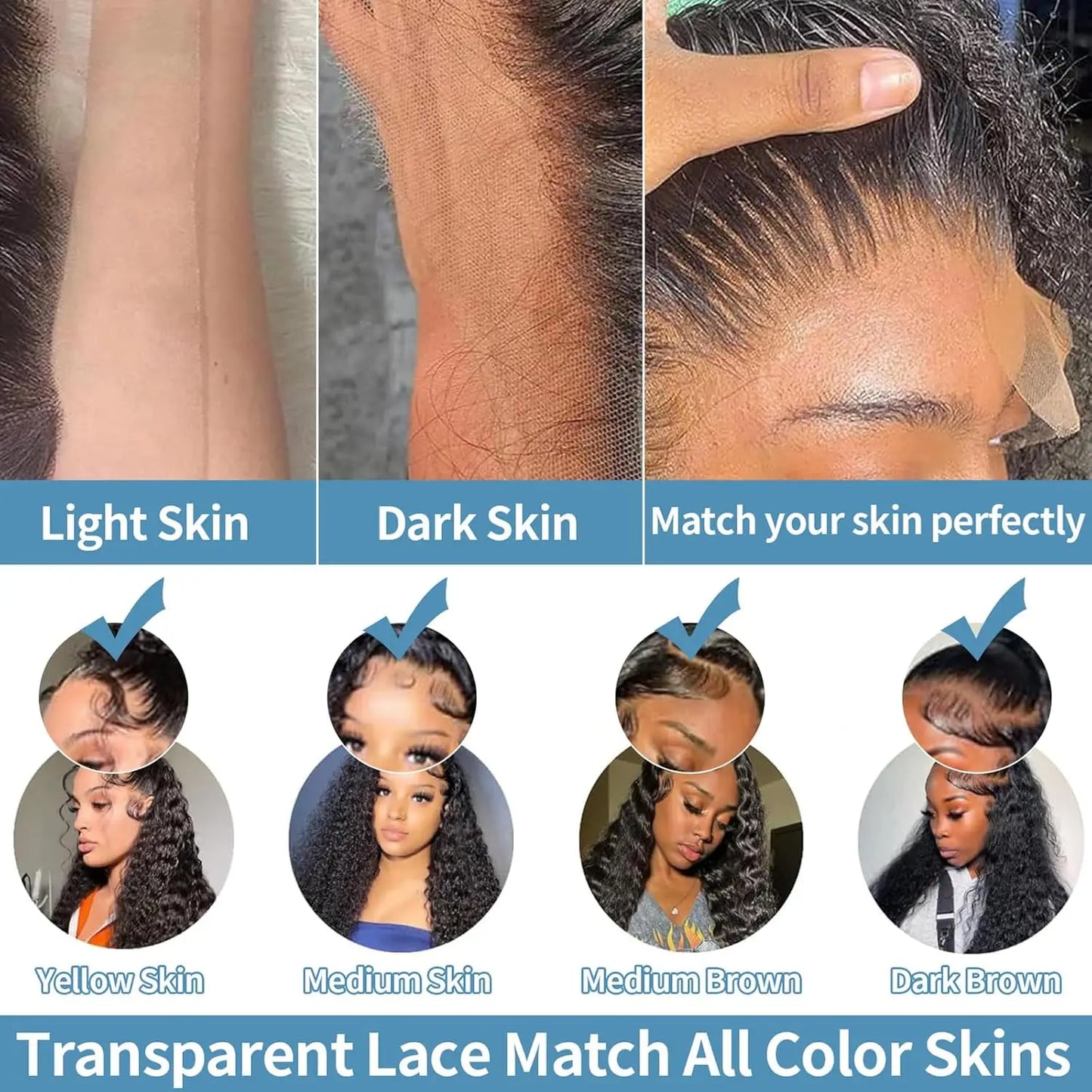 Deep Wave 13x4 Lace Front Wigs Human Hair 4x4 Glueless Transparent Lace Frontal Wig 13x6 T Part Lace Human Hair Wigs For Women