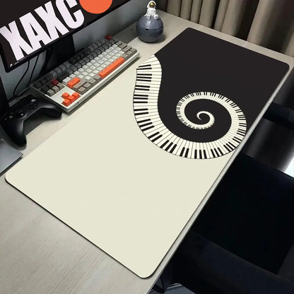 Trend Vintage Music Notes Piano Gaming Mouse Pad PC Laptop Gamer Mousepad Anime Antislip Mat Keyboard Desk Mat For Overwatch