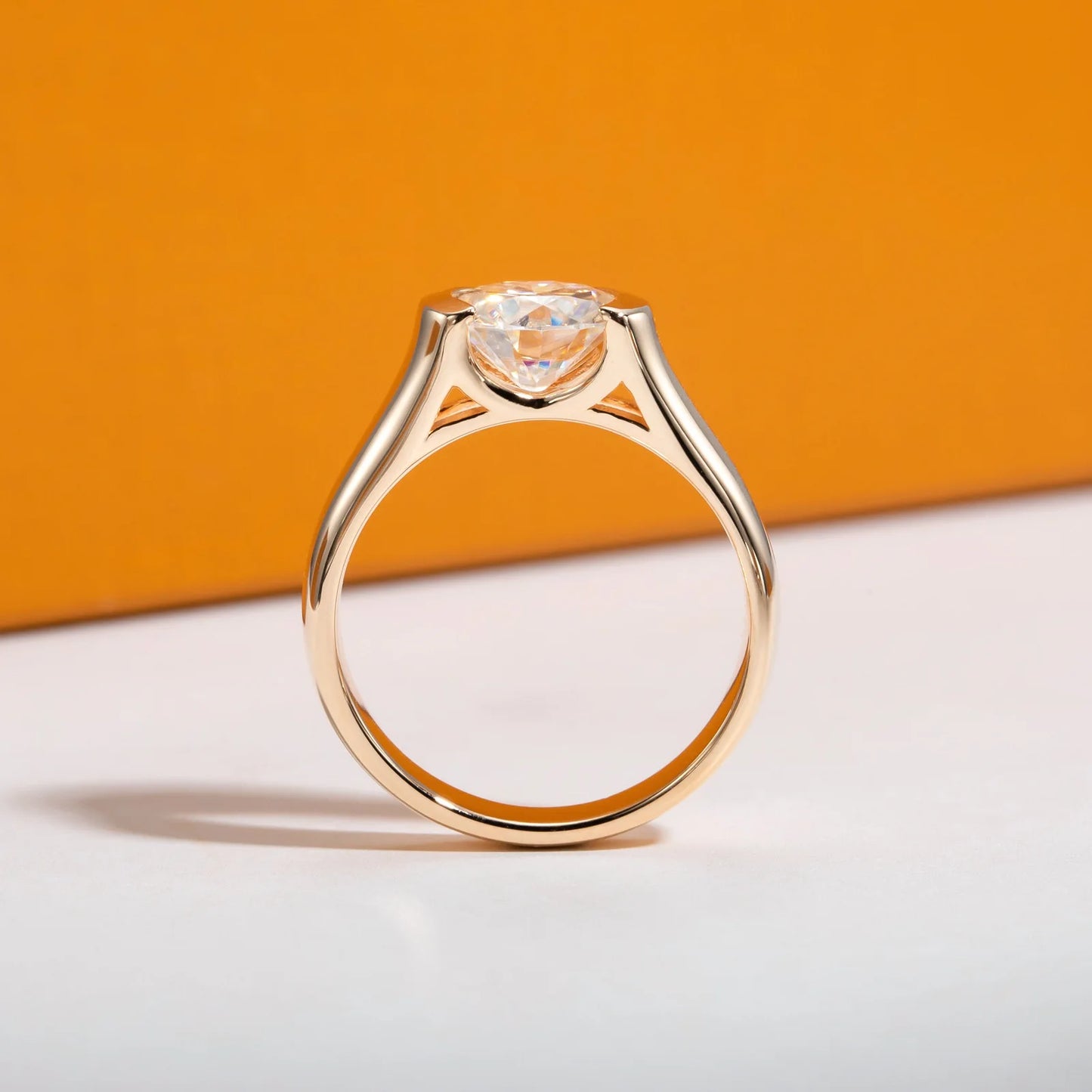 Carnica Luxury 925 Sterling Silver 2CT Real Moissanite Ring for Women GRA Simple Diamond Wedding Jewelry Gift Brilliant Hot New