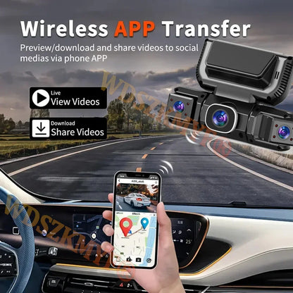 New 360 Degree 4CH Car Dvr HD 1080P Video Recorder WiFi Dashcam 24h Parking Monitor Front and Rear View Camera Car Recorder