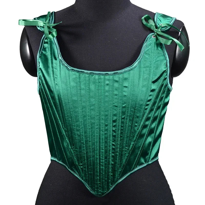 Lolita Tanks Corset Sexy Slimming Bandage Shapewear Women Evening Party Elegant Retro Bustier Top Streetwear Woman Clothes