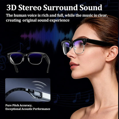 2026 New Men Smart AI Glasses 4K HD 800MP Camera Chat GPT Bluetooth Call Language Translation Wifi Music Player Sunglasses Women