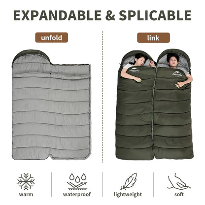 Naturehike Sleeping Bag Ultralight Winter Sleeping Bag Lightweight Waterproof Sleeping Bag Outdoor Camping Sleeping Bag