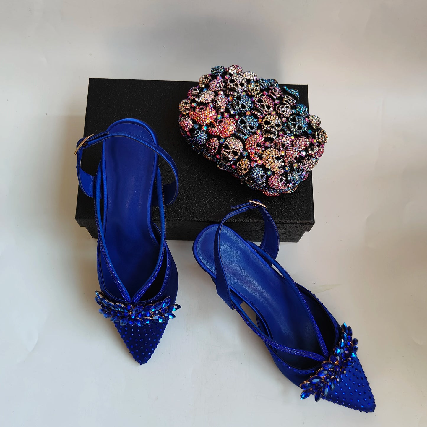 Insightlink Elegant Italian Design Pink Butterfly Shoes and Bag Set for Women - Perfect for Parties and Weddings