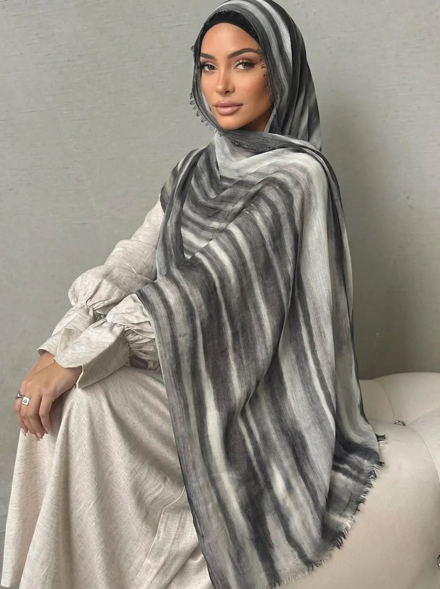 Women Big Size Plain Solid Cotton Rayon Crease Hijab Scarf Lady High Quality Wraps and Shawls Musulman Headband Islamic Turban