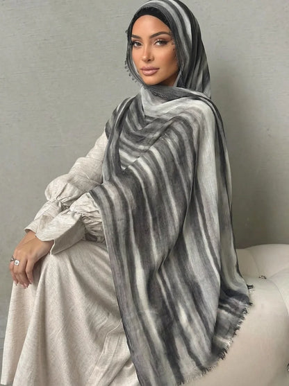 Women Big Size Plain Solid Cotton Rayon Crease Hijab Scarf Lady High Quality Wraps and Shawls Musulman Headband Islamic Turban