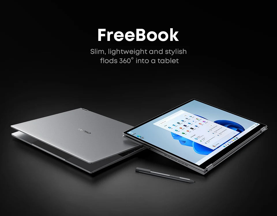CHUWI FreeBook 2 in 1 Laptop Tablet 13.5" FHD Touch Screen Intel N150 / N100 12GB / 16GB LPDDR5 512G SSD WIFI 6 2256*1504