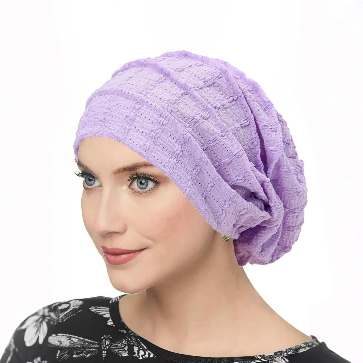 Ramadan Women Soft Strech Beanie Chemo Cap Solid Color Bonnet Inner Hijabs Cap Muslim Head Wraps Femme Wrap Head Turban Hat