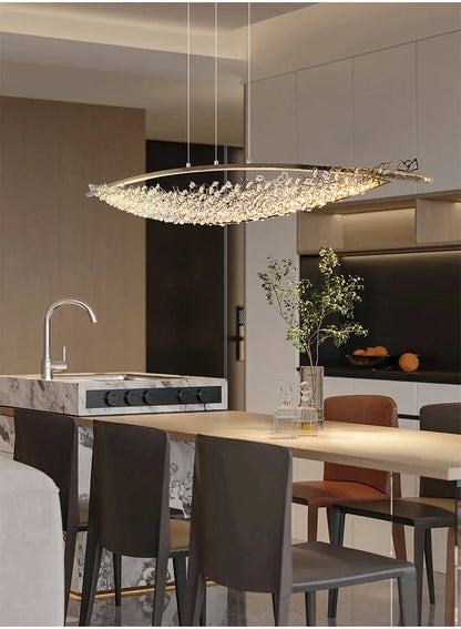 Luxury Crystal Chandeliers Pendant Light Led Chandelier Ceiling Lights Home Decor Items Dining Table Light Ceiling Hanging Lamp