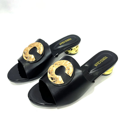 Blue Italian Women Wedding Pumps Decorated with Rhinestone Slip on Shoes for Women Nigerian Shoes Luxury Sandals Women