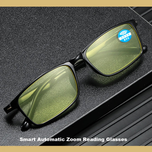 Smart Automatic Zoom Eyeglasses Anti-Blue Light Reading Glasses Men Women Magnifing Optical Spectacle Computer Eyeglass