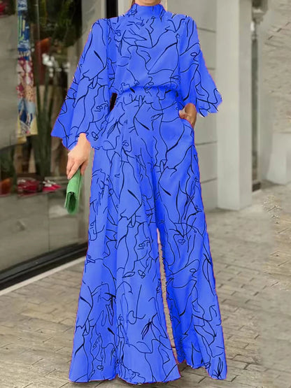 TRAF Autumn Fashion Back Zipper Jumpsuit Women's Casual Long Sleeve Tie Knot Strap Jumpsuits Loose Wide Leg Pants Streetwear