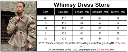 Women Black Long Solid Color Trench Coat Stand Collar Loose Drop Shoulder Single-breasted Windbreaker Lady Commute Outing Wear