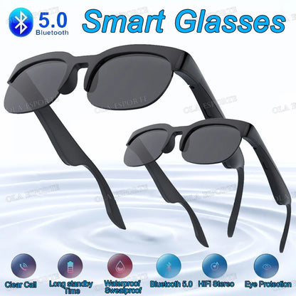 New Camera Control Smart Glasses 2026 Music Sunglasses Headphones Wireless Bluetooth Call Headset HIFI Audio glasses For Android