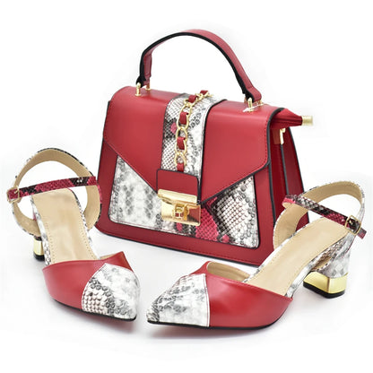 2025 Italian Shoe and Bag Set for Party In Women Luxury Shoes Women Designers Nigerian Women Party Pumps High Heels Sexy Ladies