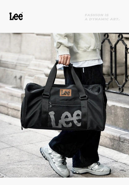 LEE Smart Gym Duffel Bag with Shoe Compartment Dry Wet Bag Men Women Waterproof Large Size Sport Training Luggage Travel Bag