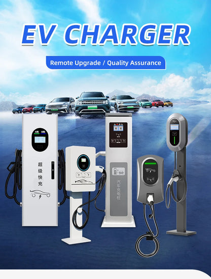 90kW DC EV Charger Station CCS2 Dual Gun Fast Charging Floor Mounted Smart APP WiFi 4G RFID IP54 OCPP 1.6J Fully Approved