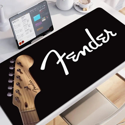 Large Mouse Pad .Mousepad Fender Guitar Gamer Keyboard Mat Game Mats Office Accessories Mausepad Gaming Computer Table Stitch