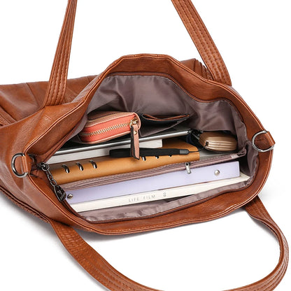 Genuine Brand Leather Women Handbag Luxury Designer Shoulder Crossbody Bags Ladies Purse Messenger Tote Bag Female Commuting Bag