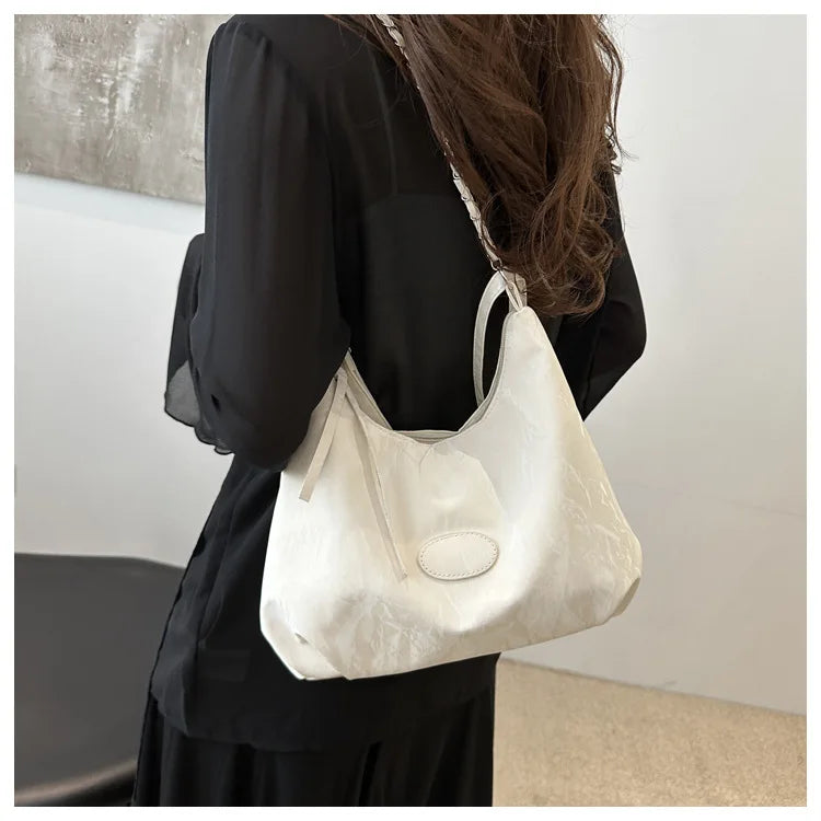 New Summer Chain Commuting Bag, Casual Student Soft Face Large Capacity Bag for Women, Fashion Single Shoulder Crossbody Bags