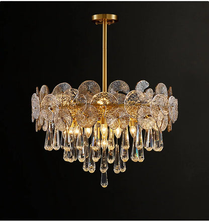 Modern Creative Ceiling Chandelier Luxury Crystal Pendant Light for Living Dining Room Bedroom Home Decor Luster Lamp Fixture