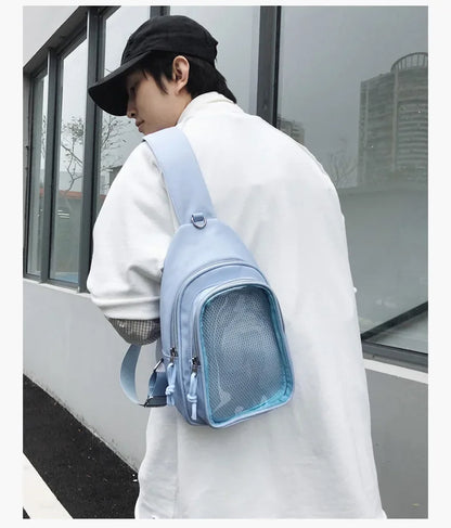 Kawaii Japanese Itabag Girls Soft Nylon Backpack Crossbody Bags 10CM Doll Women With Display Plate Cross Body Sling Pouch 2025
