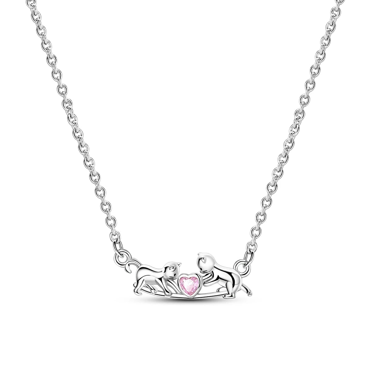 925 Sterling Silver Luminous Firefly Heart Shaped Zircon Pendant Necklace For Women Fashion Anniversary Birthday Jewelry Gifts