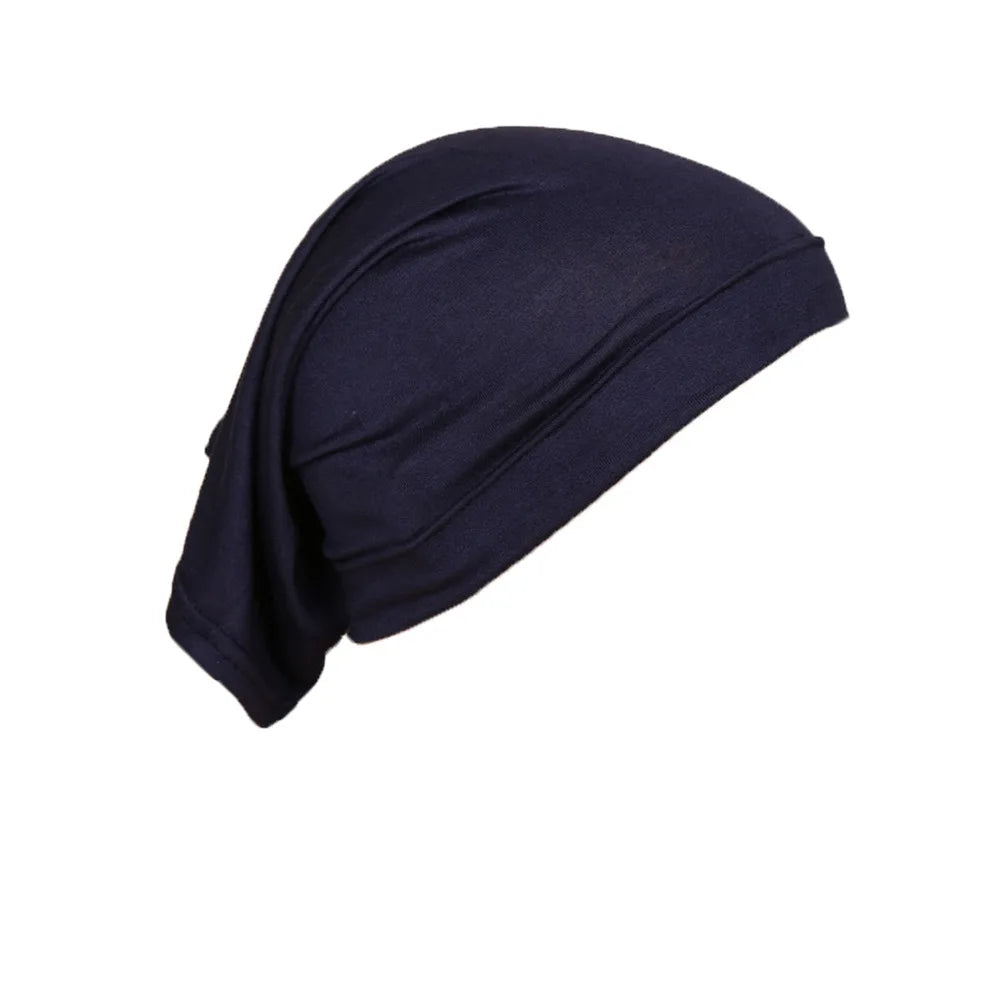 BOHOWAII Muslim Inner Under Hijab Cap Ramadan African Hat Malaysian Modal Cotton Instant Bonnet Femme Musulman Headband