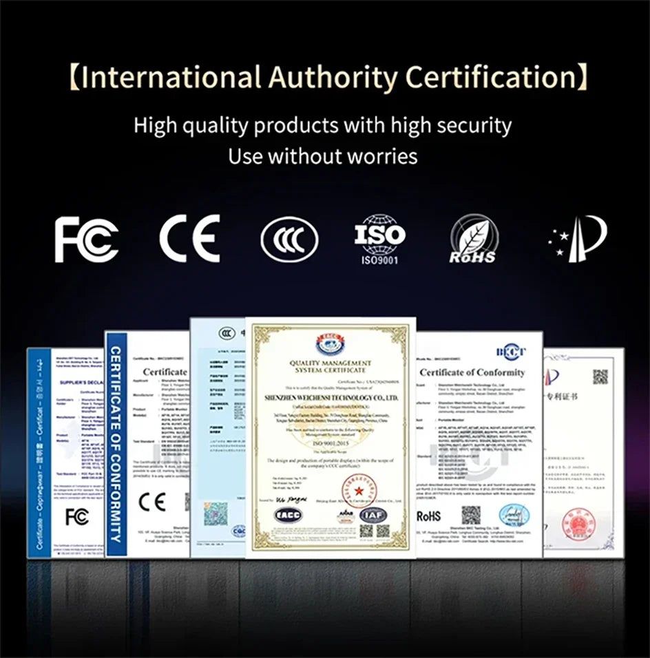 15.6" FHD Touchscreen Portable Monitor 13500mAh Battery 1920*1080P IPS 100%DCI-P3 Display For PC Laptop Macbook Phone PS4/5 Xbox