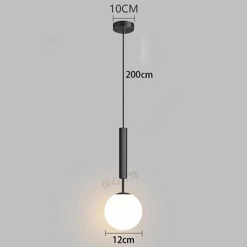 1pc Modern Home Decor LED Lights Bedroom Lamp Bedside Pendant Light Lamps LED Chandeliers Hanging Light Indoor Lighting