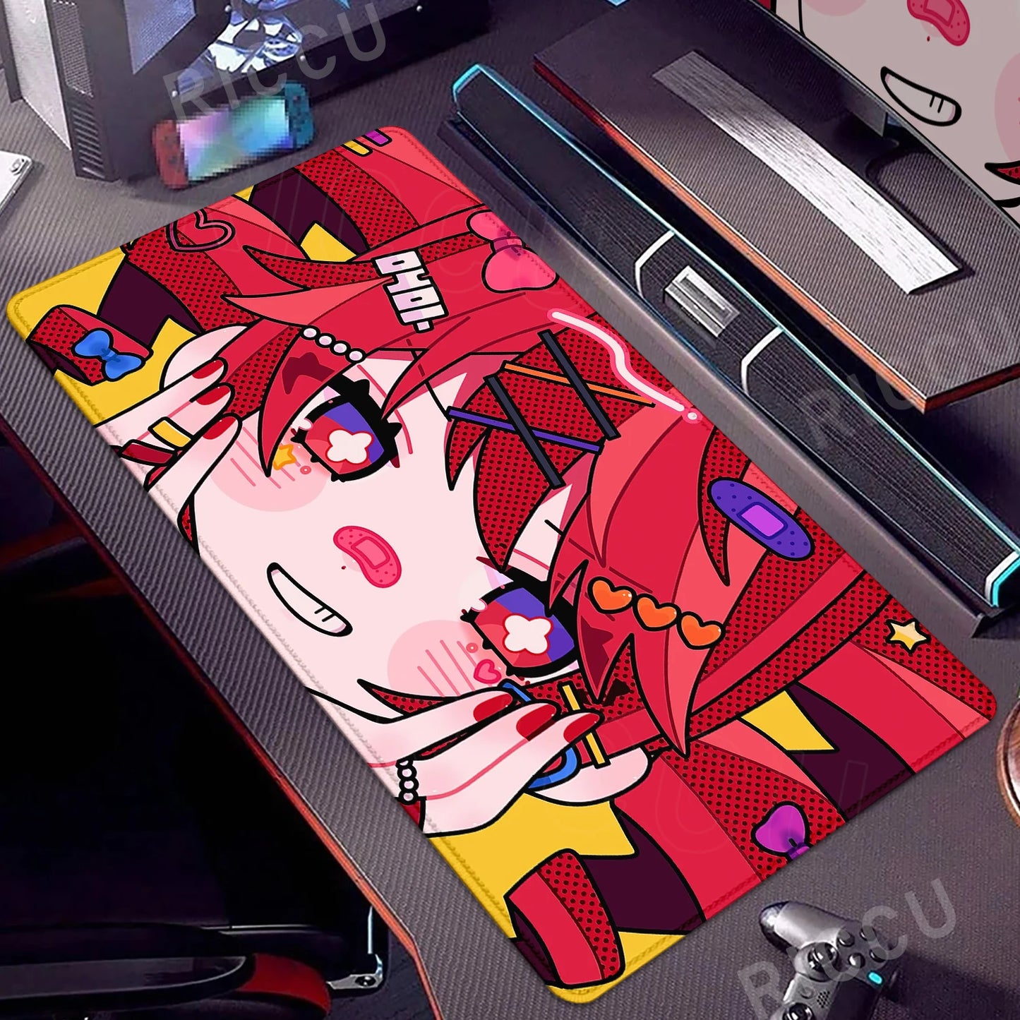 Kawaii Anime Girl Gaming Mouse Pad K-Kasane Teto Large LockEdge Mousepad XXL Computer Keyboard Desk Mat E-Sports PC Gaming Pads