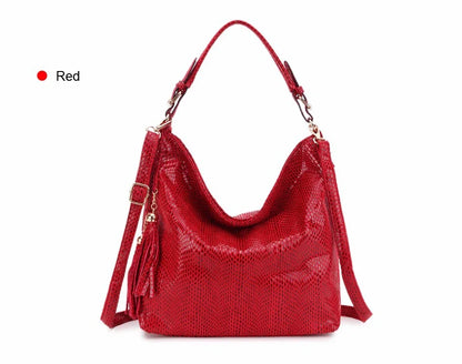 New Crossbody Bags for Women Tote Bag Hobo Messenger Bag Women's Shoulder Bag Vintage Tassel Ladies Hand Bags Leather Handbag