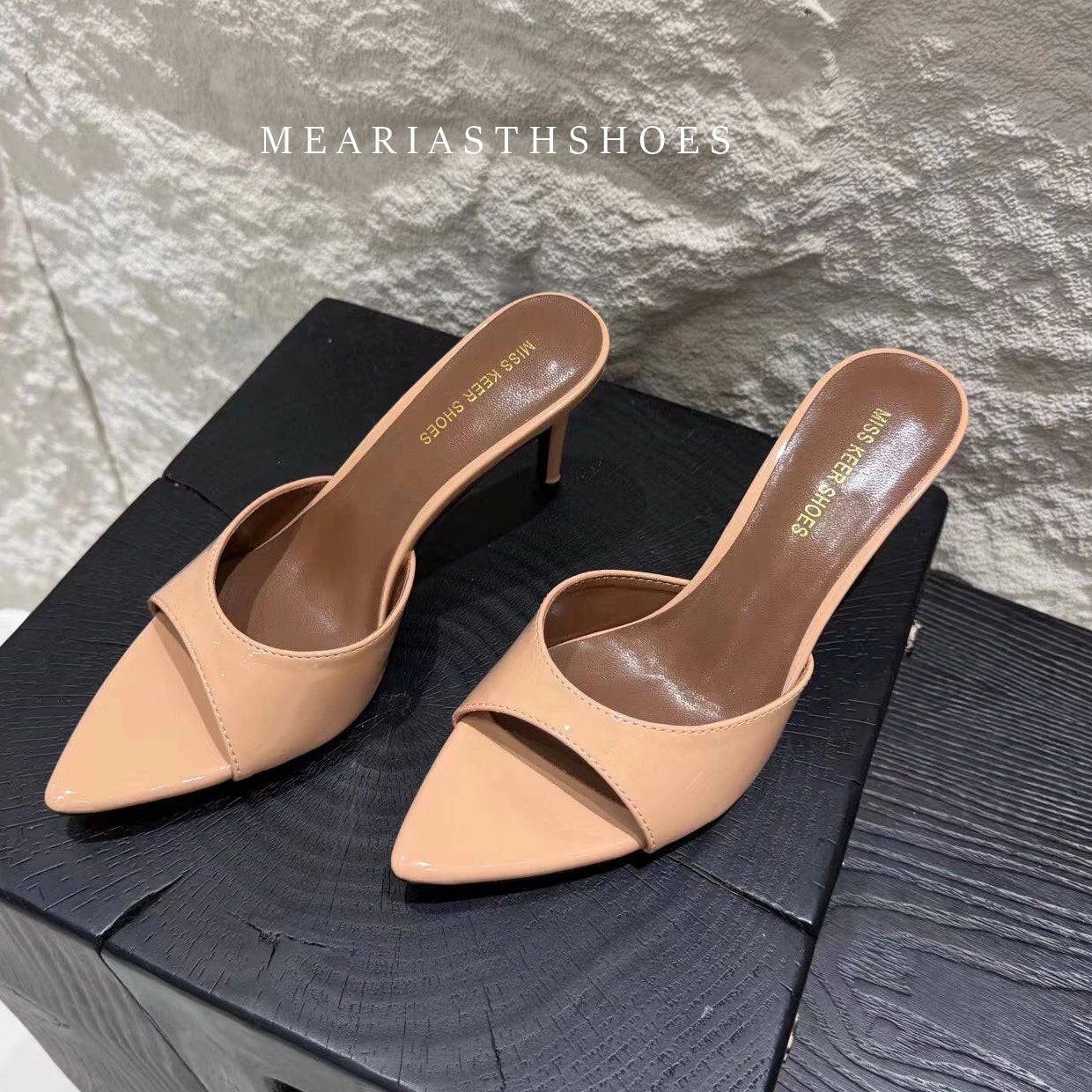 Super-high Heel 12/10/9/7cm Slippers Women Shoes Summer Peep Toe Stiletto Sandals Sexy Party Ladies Shoes Luxury Woman Pumps