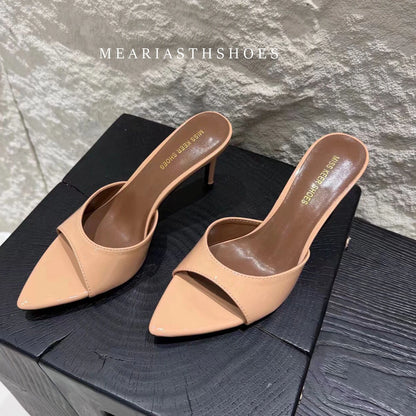 Super-high Heel 12/10/9/7cm Slippers Women Shoes Summer Peep Toe Stiletto Sandals Sexy Party Ladies Shoes Luxury Woman Pumps
