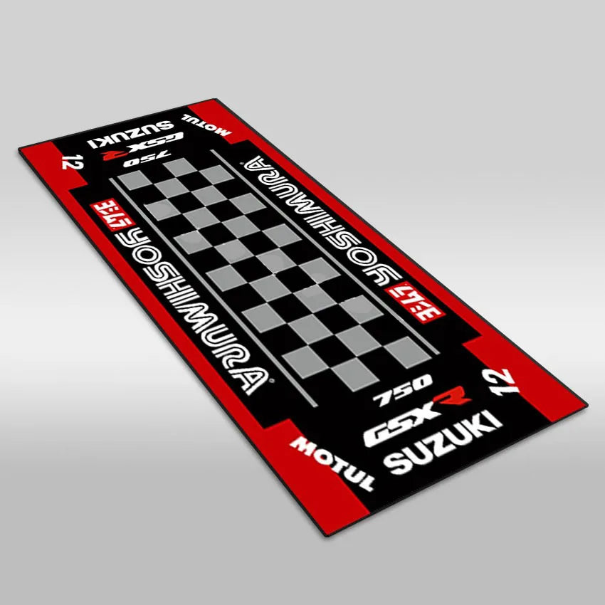 Motorcycle Display Carpet Suzuki Parking Mat Non Slip Garage Rug for Sports Racing Moto Electric Bike Entrance Home Decor