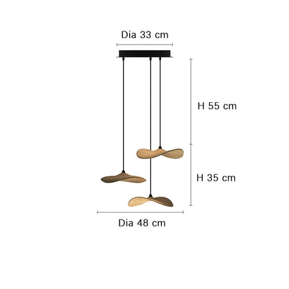 Designer Log Craft LED Ceiling Chandelier Living Room Tearoom Kitchen Table Lamps Bedroom Home Decoration Lighting Stair Lights