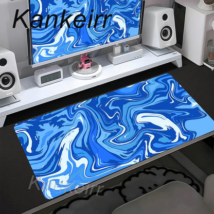 90x40cm Non-Slip Rubber Gamer Mouse Mat Gaming Mouse Pad Strata Liquid Desk Mat XXL Computer Keyboard Table Pad Large Mousepad