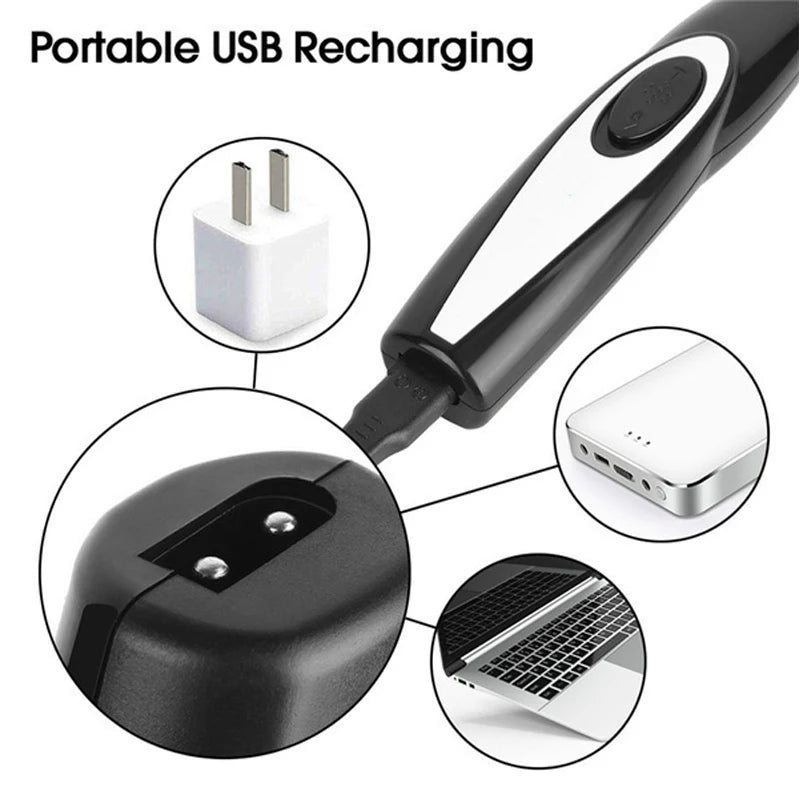 Electric Pet Clipper Grooming Kit for Dogs Reachageable Trimmer Haircut Cat Hair Cutting Remover Quiet Nail Grinder Machine Set