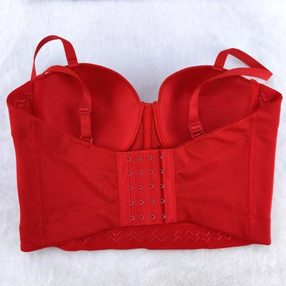 Sexy Party Corset Tops Woman Tank Streetwear Camis Bustier Fashion y2k Crop Top Women Clothes Summer Club Shirt Ladies Bra Blusa