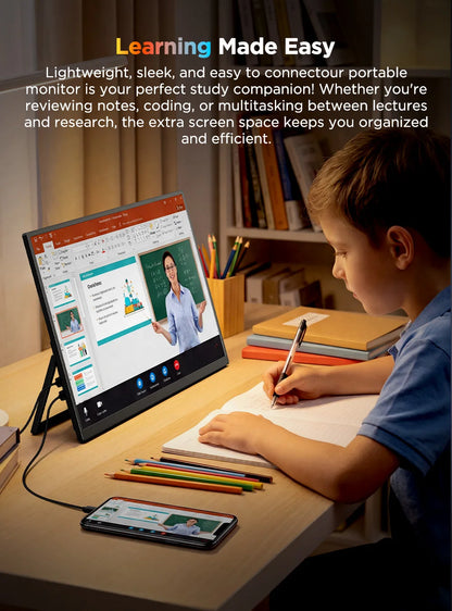 UPERFECT 15.7' 4K Touchscreen Portable Monitor 100%sRGB UHD W/VESA & Stand Ultra-Slim FreeSync HDR Gaming Display for Steam Deck